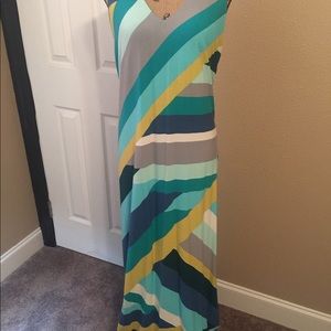 New w/o tag XL asymmetrical halter maxi dress